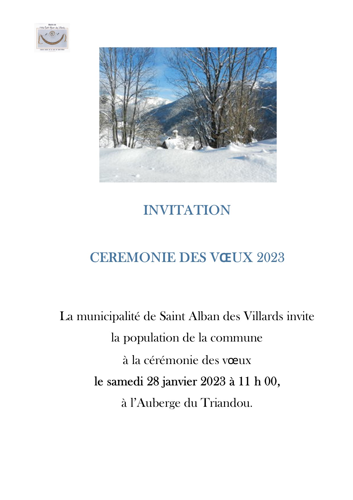 CEREMONIE VOEUX 2023